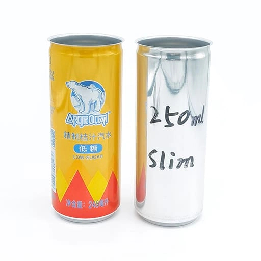 185ml 200ml 250ml سلم ايلومينيم پيڪنگنگ ڪري سگھي ٿو 