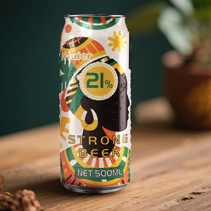 Прилагодено OEM приватна етикета Конзервирано високоалкохолно 21% вол 500 ml Супер екстра силно занаетчиство Лагер пиво Купи