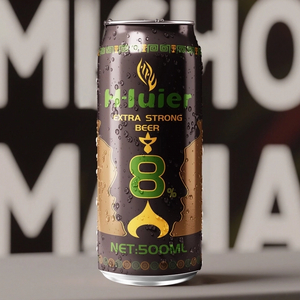 Cervesa extra forta d'etiqueta privada OEM 8% Abv Beguda alcoh&ograve;lica Cervesa artesana enllaunada lleugera