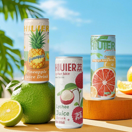 Engros privat etikett Sparkling Juice brus Ditt eget merke OEM Kullsyreholdig drikke med billig pris fra produsenten